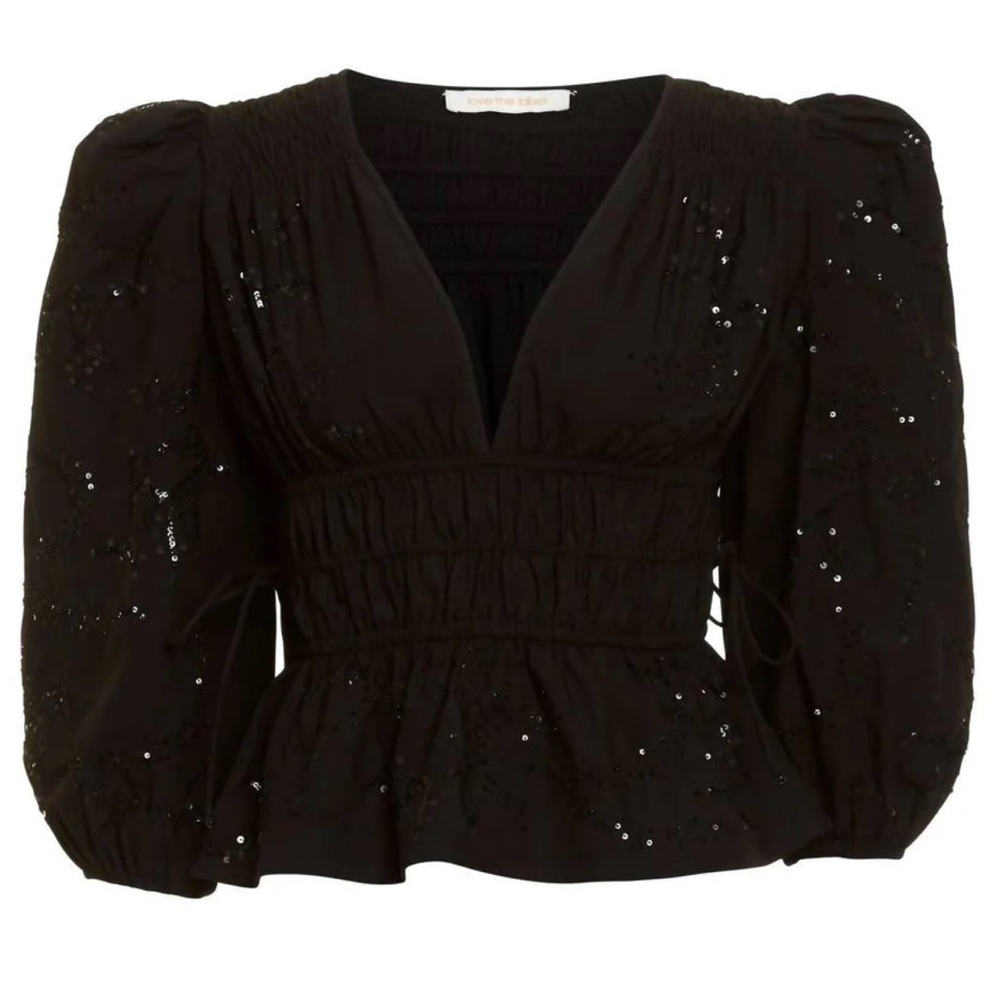 LOVE THE LABEL NEW TOP, Elle top, black